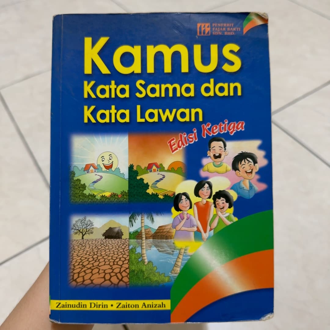 Kamus kata sama dan kata lawan