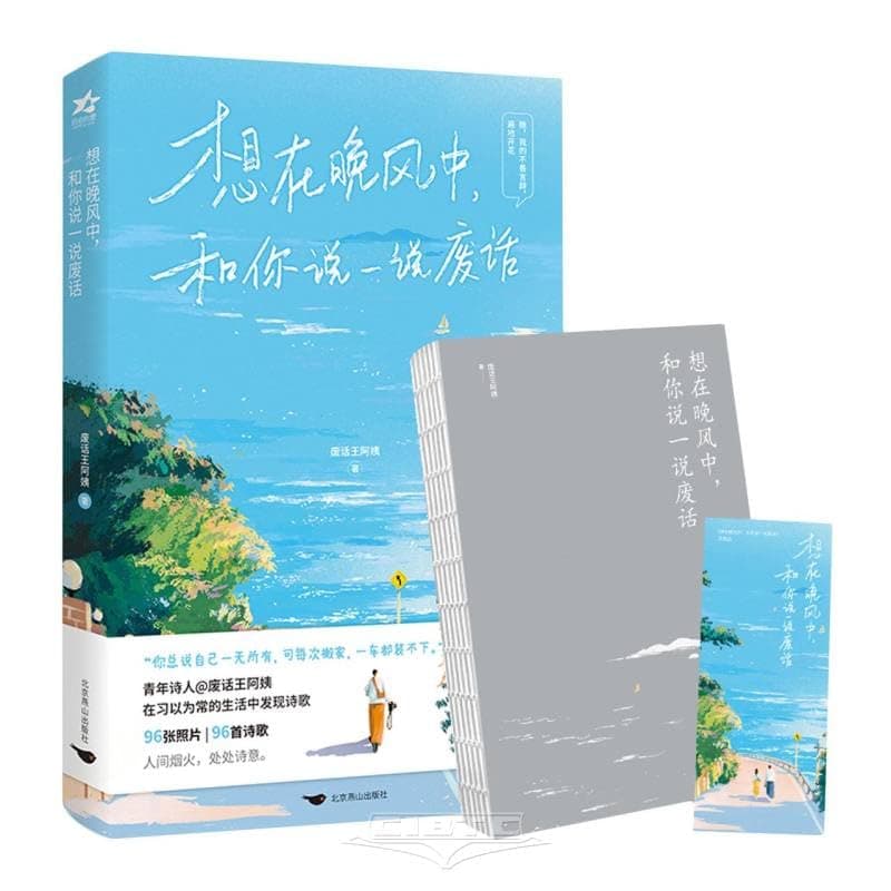【限量签名本】想在晚风中,和你说一说废话(火爆全网的小红书博主、青年诗人@废话王阿姨 治愈诗集)